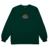 Crown L/S Tee (Green) -Unisex Clothing Sales 101221011026 GRN