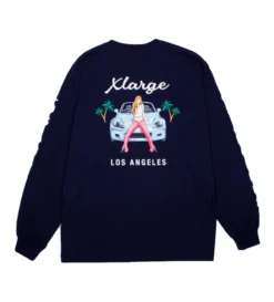 Flag Gal L/S Tee (Navy)