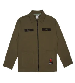 X-Girl X T-Rex Sweat Jacket (Olive)