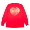 New Love L/S Tee (Tomato / Creme) -Unisex Clothing Sales 11620 tomb