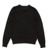 Stussy Pigment Dyed Loose Gauge Knit Sweater (Black) -Unisex Clothing Sales 117105 blk