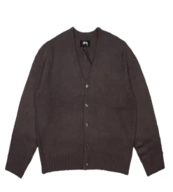 Stussy Brushed Cardigan (Charcoal)