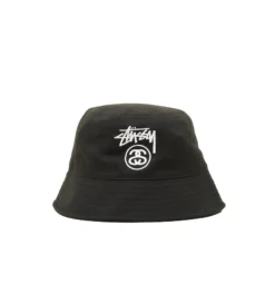 Stussy Stock Lock Deep Bucket Hat (Black)
