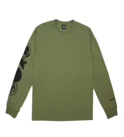 Stussy Stacked Pigment Dyed L/S Tee (Artichoke)