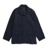BA Shirt Jacket (Navy Solid Poly Wool Flannel) -Unisex Clothing Sales 23F1D059 IP005