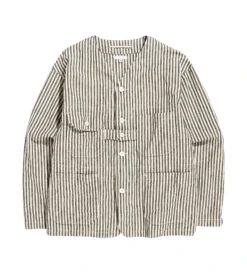 Cardigan Jacket (Natural / Black LC Stripe)