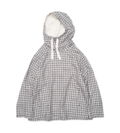 PALAKA Check Hooded Jacket (Beige / Navy)
