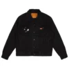 Trucker Denim Jacket (Black) -Unisex Clothing Sales 421 1402