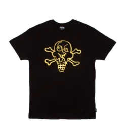 Metallic S/S Tee (Black)