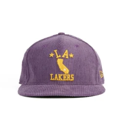 Proper X New Era Los Angeles Lakers 9Fifty Snapback (Purple Corduroy)