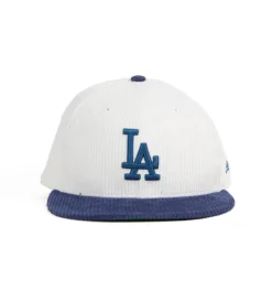 Proper X New Era Los Angeles Dodgers 9Fifty Snapback (White / Dark Royal Corduroy)