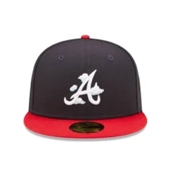 NEW ERA Atlanta Braves Comic Cloud 59FIFTY Fitted Cap (Navy / Red)