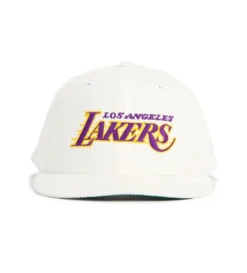 Proper X New Era LA Lakers 9Fifty Snapback (White Corduroy)