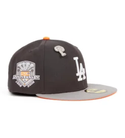 Proper X New Era Los Angeles Dodgers 50th Anniversary 59Fifty (Graphite / Gray) -Unisex Clothing Sales 70739129 gras f19cc387 fa86 411d 9475 f088e789777d