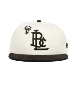 Proper X New Era LBC Lockup 59Fifty (Chrome White / Black Corduroy)