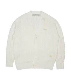 Abc. 123. Cableknit Cardigan (Selenite White)