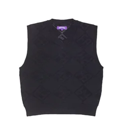 Letter Square Vest (Black)
