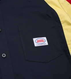 Factory Team Shirt (Navy / Yellow / Red) -Unisex Clothing Sales FAQ223S004 MULd1