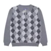 FA Monogram 1/4 Zip Knit (Silver) -Unisex Clothing Sales FAQ322K002 SIL