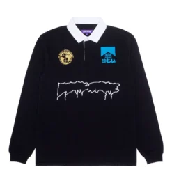 Sponsored Outline Rugby Shirt (Black)