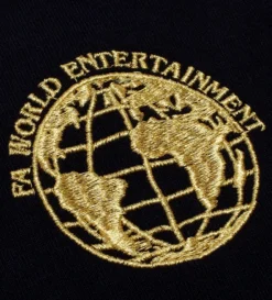 Sponsored Outline Rugby Shirt (Black) -Unisex Clothing Sales FAQ322S001 BLKd3