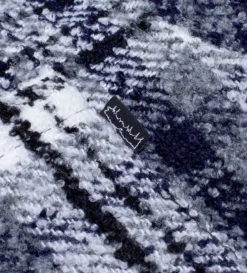 Heavy Flannel Overshirt (Navy / White) -Unisex Clothing Sales FAQ322S002 WHTd2