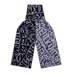 Sticker Stamp Scarf (Black)