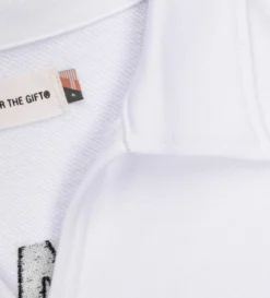 Mascot Henley Sweater (White) -Unisex Clothing Sales HTG220443 WHT3