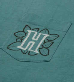 Floral Pocket S/S Tee (Teal) -Unisex Clothing Sales HTG230240 TEA 4