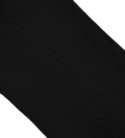 Script Embroidered Sweats (Black) -Unisex Clothing Sales HTG230316 BLK 5