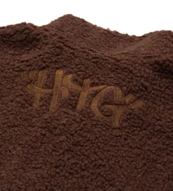 Script Sherpa Pullover (Brown) -Unisex Clothing Sales HTG230361 BRN 5