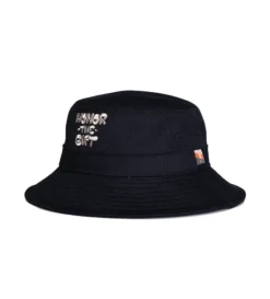 Script Bucket Hat (Black) -Unisex Clothing Sales HTG230370 BLK 2