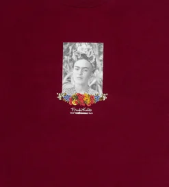 Frida Portrait T-Shirt (Burgundy) -Unisex Clothing Sales L22F201002 BURd1