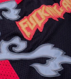 Muay Thai Basketball Short (Red / Black) -Unisex Clothing Sales MuyThaiBasketballShort REDBLKd2