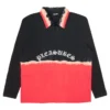 Pleasures Crisis L/S Polo Shirt (Black) -Unisex Clothing Sales P21W010 BLK