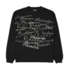 Pleasures Shatter Long Sleeve Shirt (Black) -Unisex Clothing Sales P22F022 BLK