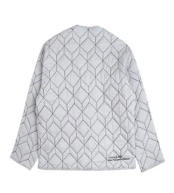 Pleasures Lasting Liner Jacket (Silver) -Unisex Clothing Sales P23SP001 SILb