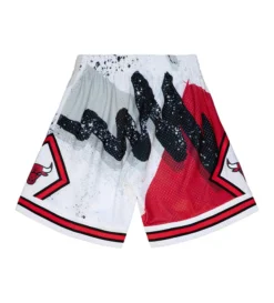 Mitchell & Ness Chicago Bulls 1997 NBA Hyper Hoops Swingman Shorts (White) -Unisex Clothing Sales PFSW1254 CBU97PPPWHITb