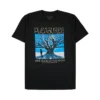 Pleasures River Pigment Dye T-Shirt (Black) -Unisex Clothing Sales RiverPigmentDyeT Shirt Black