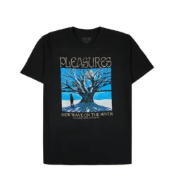 Pleasures River Pigment Dye T-Shirt (Black)