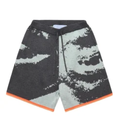 Smile Heavy Knit Shorts (Black / Blue)