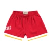Mitchell & Ness Houston Rockets Women's Jump Shot Shorts (Red) -Unisex Clothing Sales SHOREL18123 HRORED1