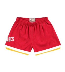 Mitchell & Ness Houston Rockets Women's Jump Shot Shorts (Red)