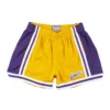 Mitchell & Ness LA Lakers Women's Jump Shot Short (Gold / Purple) -Unisex Clothing Sales SHOREL18123 LALLTGD