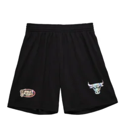 Mitchell & Ness Chicago Bulls Iridescent Mesh Shorts (Black)