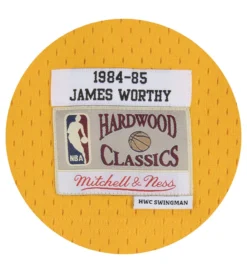 Mitchell & Ness 1984-85 James Worthy Los Angeles Lakers Swingman Jersey (Light Gold) -Unisex Clothing Sales SMJYAC18090 LALLTGD84JWOd1