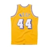 Mitchell & Ness 1971-72 Jerry West Los Angeles Lakers Swingman Jersey (Light Gold) -Unisex Clothing Sales SMJYAC18091 LALLTGD71JWEb