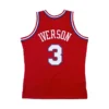 Mitchell & Ness 2002-03 Allen Iverson Philadelphia 76ers Swingman Jersey (University Red) -Unisex Clothing Sales SMJYCP19066 P76RED102AIVb