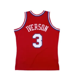 Mitchell & Ness 2002-03 Allen Iverson Philadelphia 76ers Swingman Jersey (University Red)