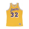 Mitchell & Ness Los Angeles Lakers 1984-85 Magic Johnson Swingman Jersey (Light Gold / Purple) -Unisex Clothing Sales SMJYGS18175 LALLTGD84EJH